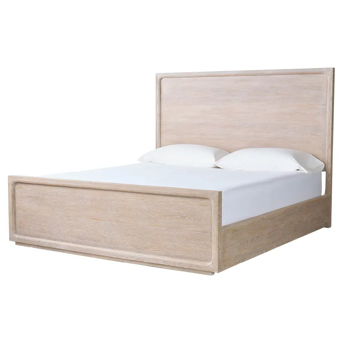 Alwyn Queen Size Panel Bed - Light Oak