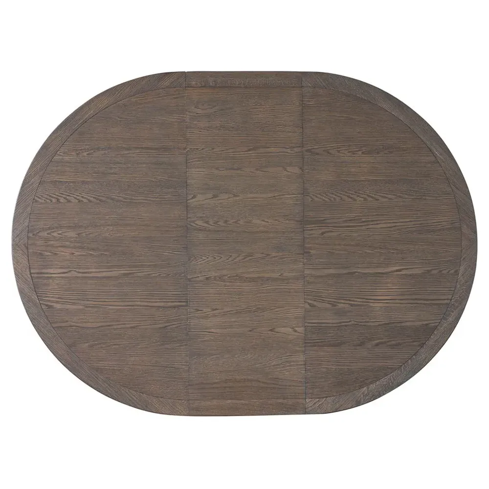 Alwyn Round Extendable Dining Table - Brown, Oak
