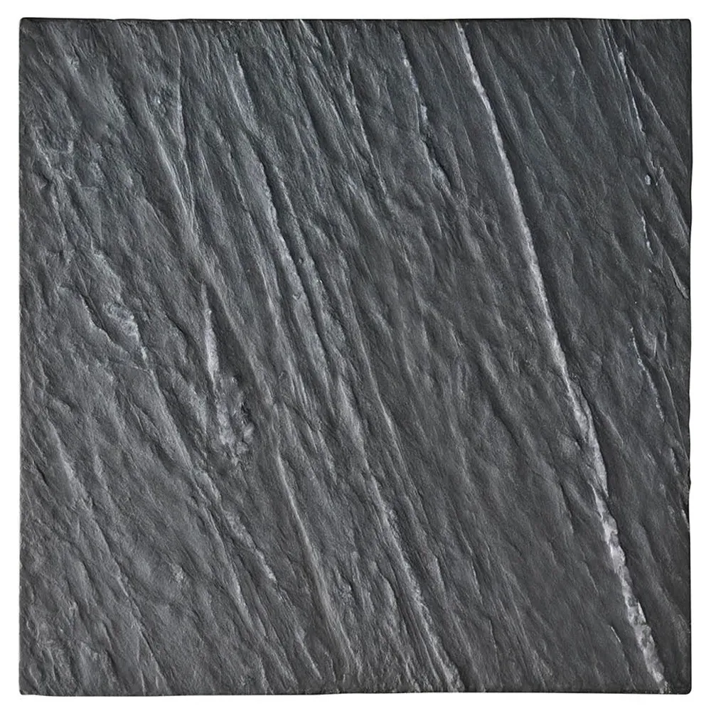 Alwyn Travertine Plinth Pedestal - Black, Oak