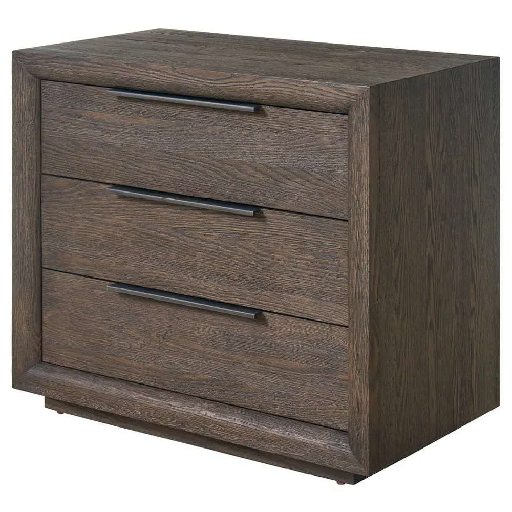 Alwyn Wide Nightstand - Brown, Oak