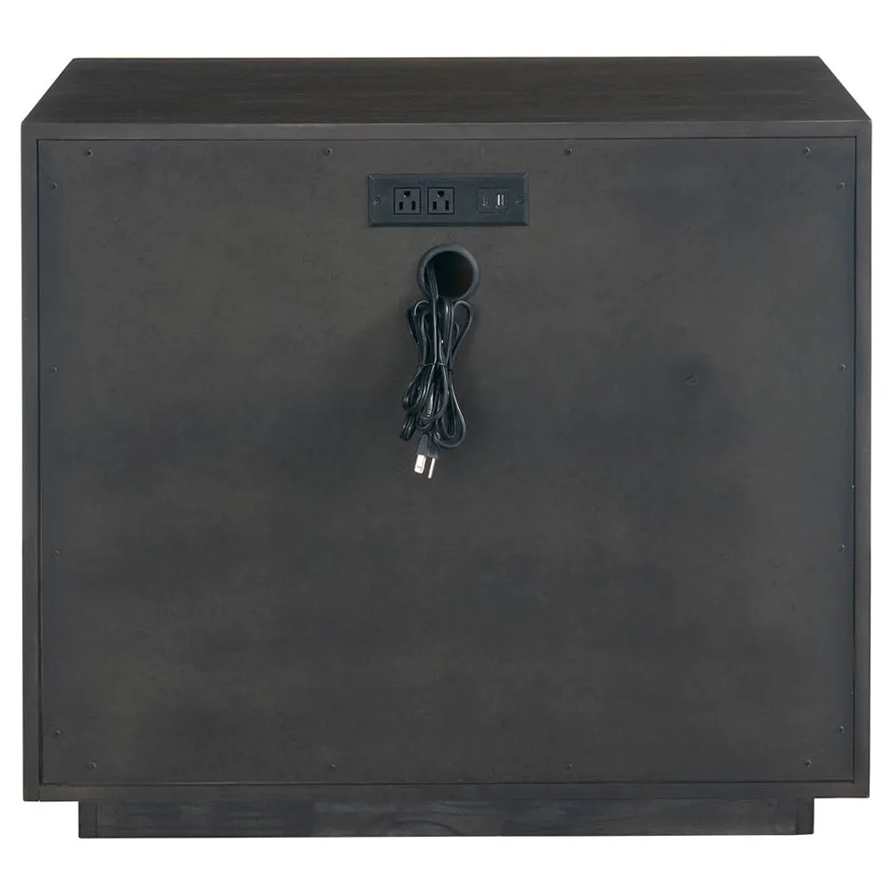 Alwyn Wide Nightstand - Brown, Oak