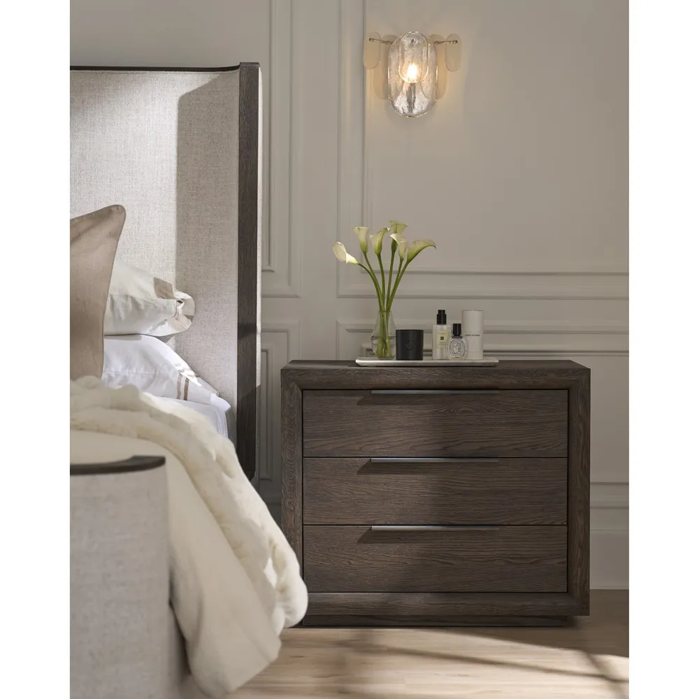 Alwyn Wide Nightstand - Brown, Oak