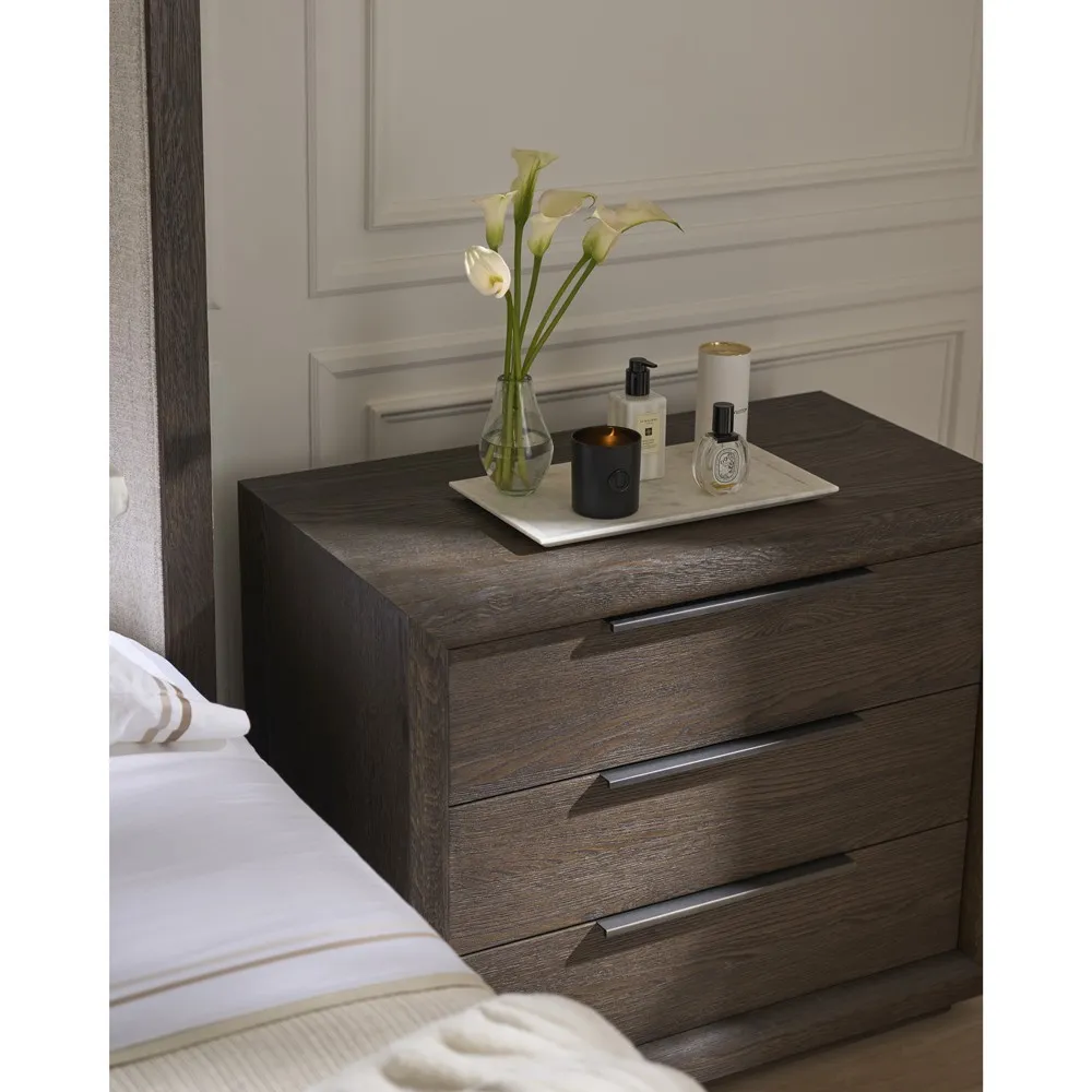 Alwyn Wide Nightstand - Brown, Oak