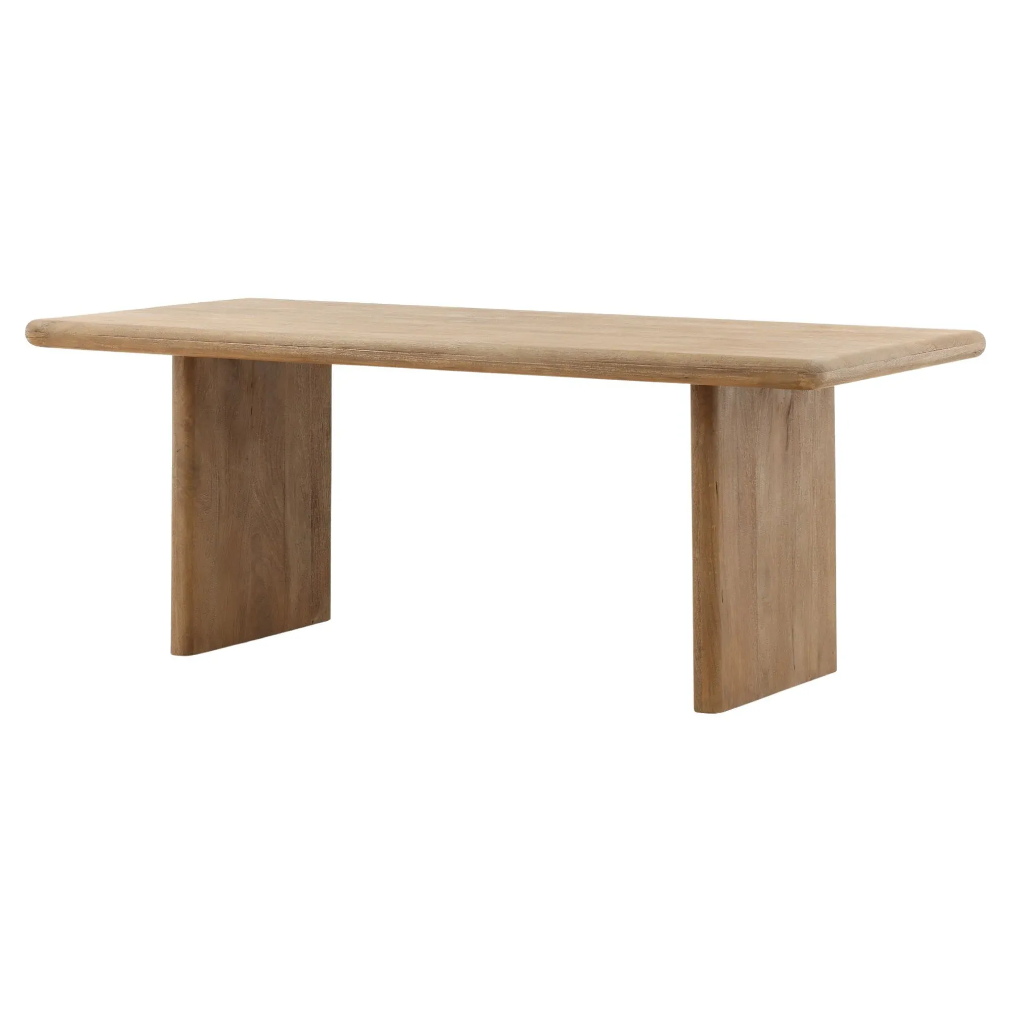 Amalia Rectangular Dining Table - Brown, Mango Wood