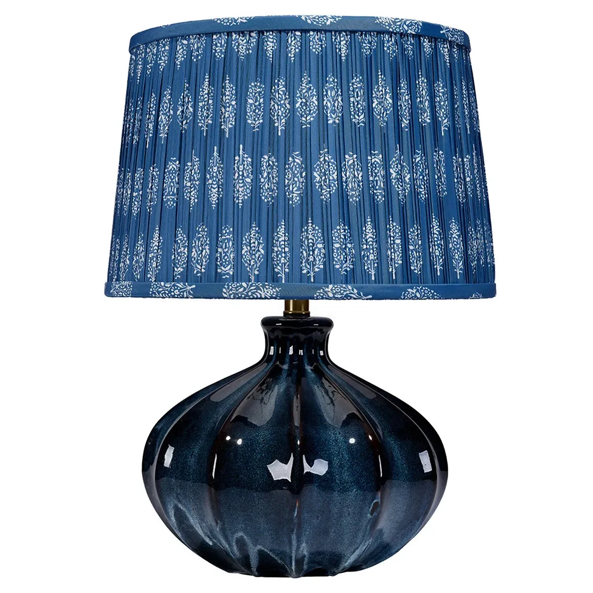 Amara Ceramic Table Lamp - Blue image