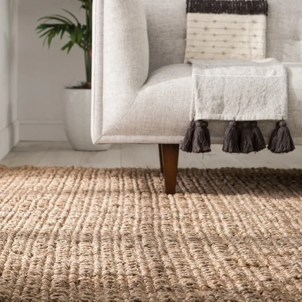 Amara Jute Rug Sample - Brown