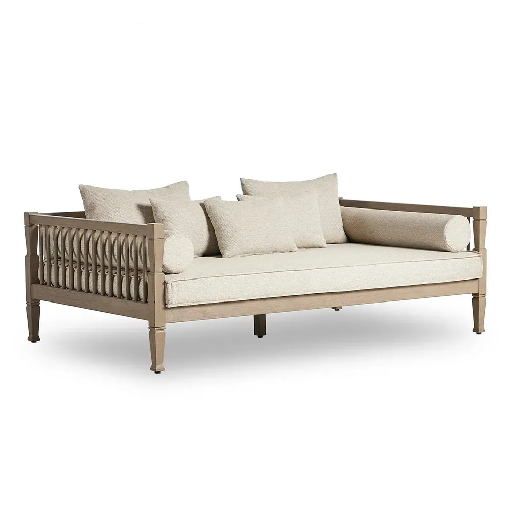 Amara Outdoor Sofa - Beige, Teak
