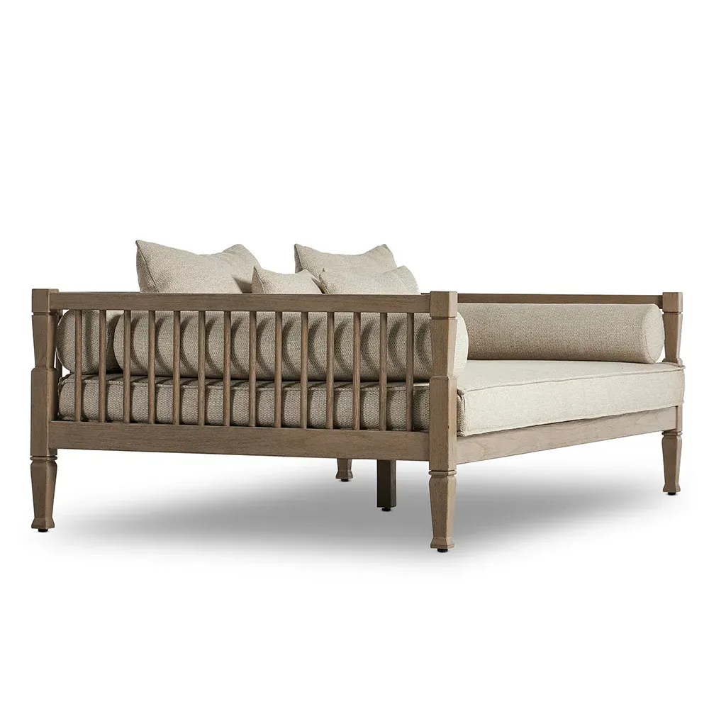 Amara Outdoor Sofa - Beige, Teak