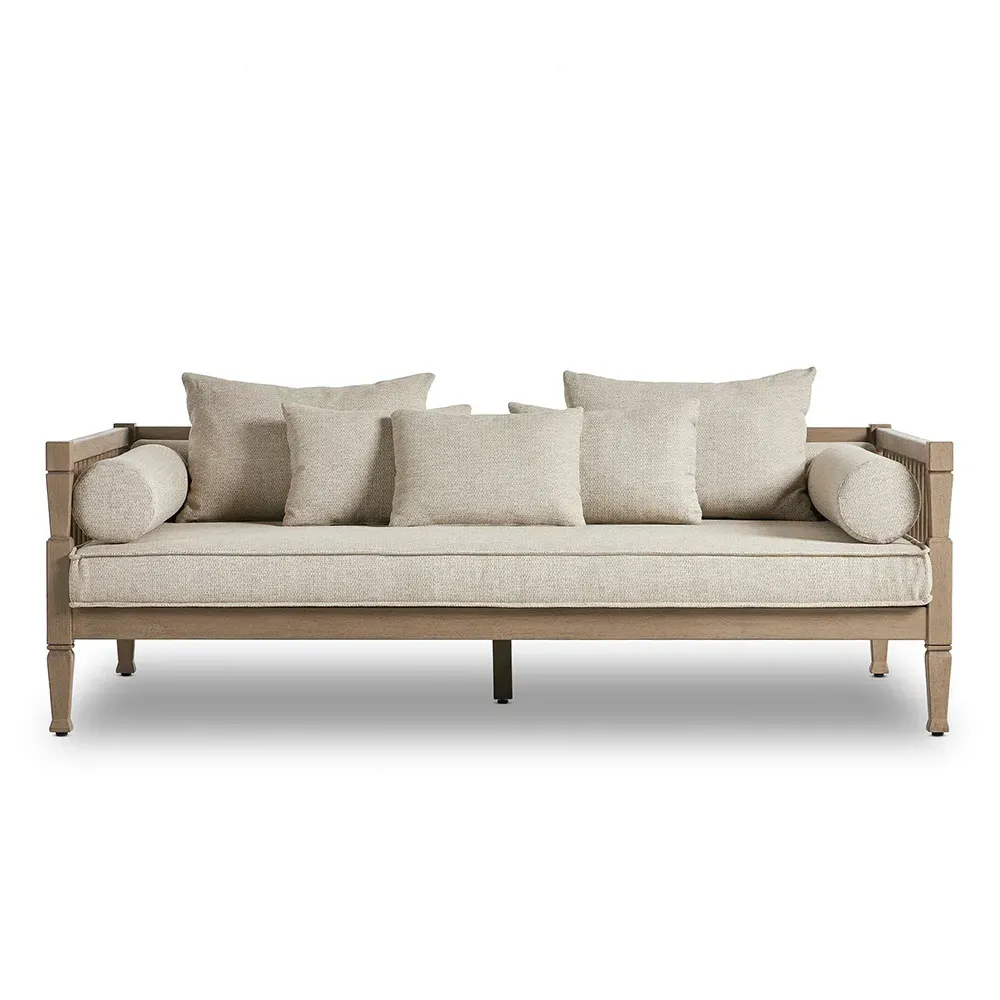 Amara Outdoor Sofa - Beige, Teak