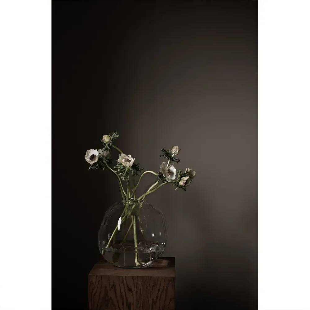 Amara Small Decorative Table Vase - Clear, Glass