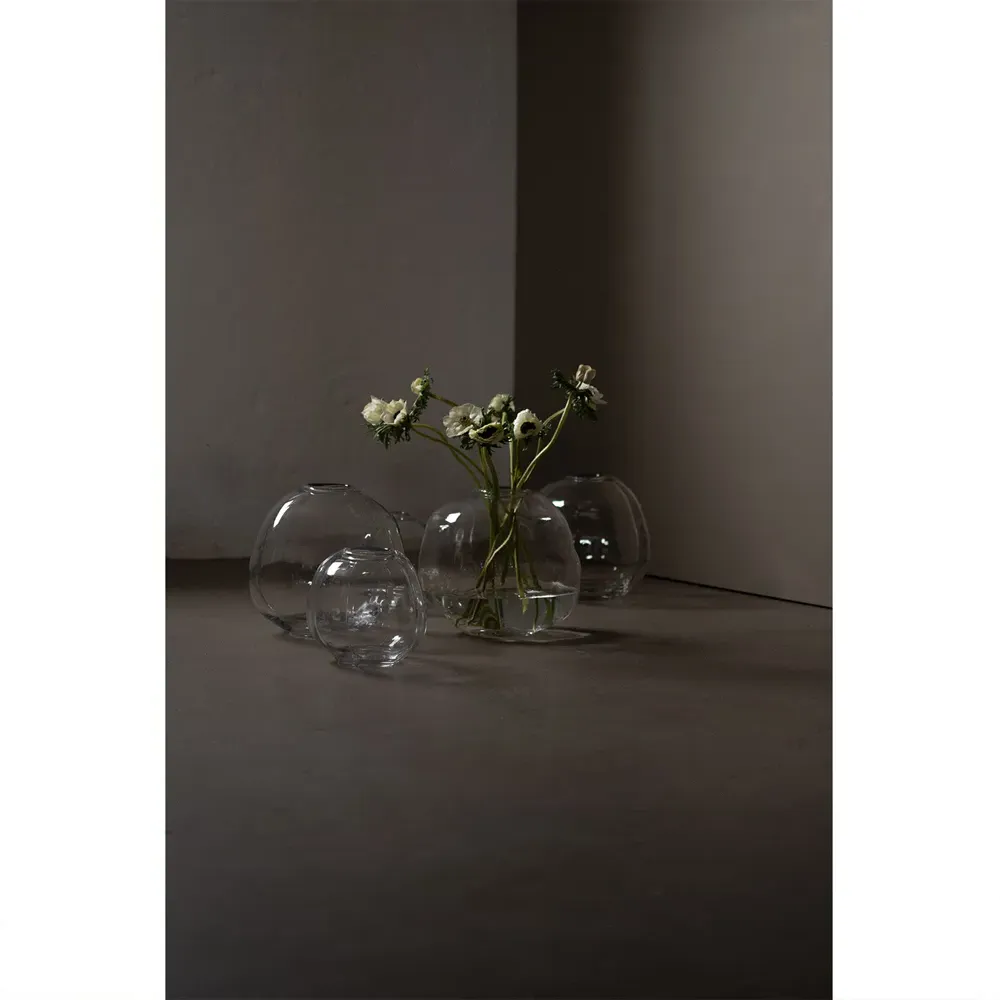 Amara Small Decorative Table Vase - Clear, Glass