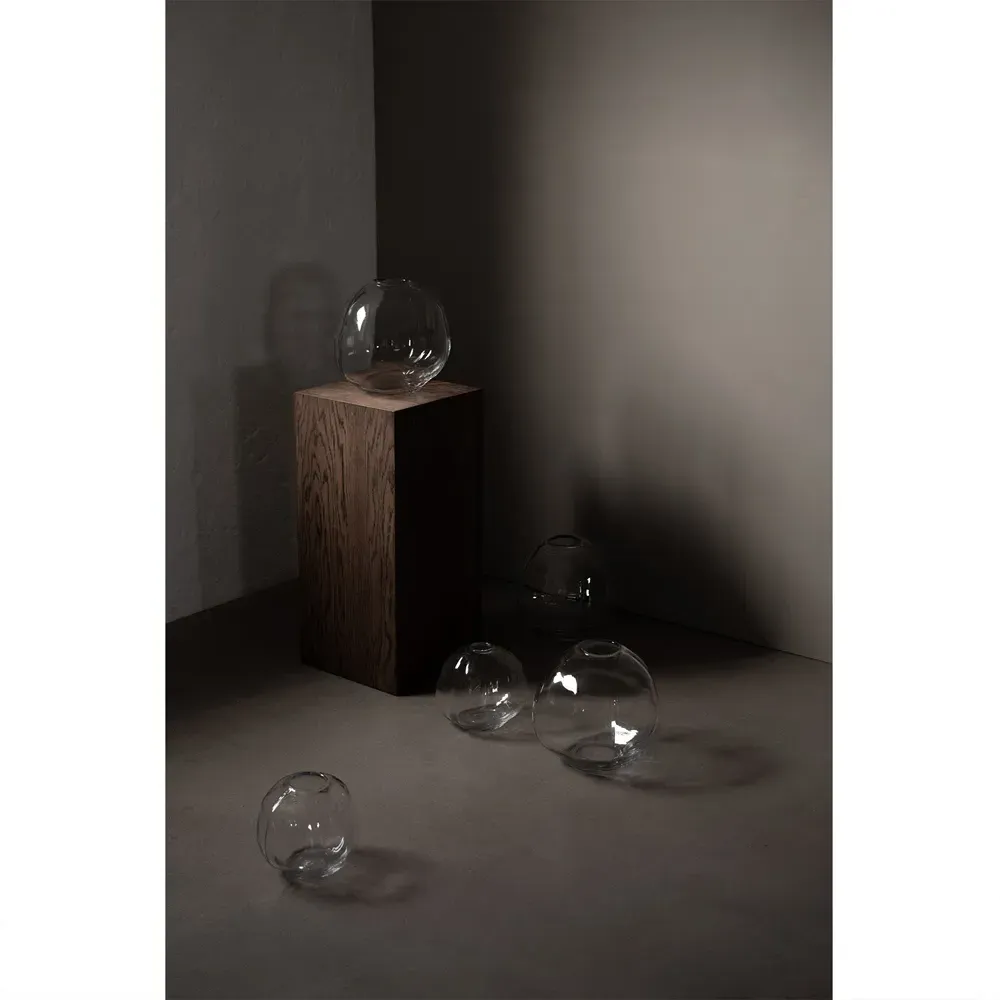 Amara Small Decorative Table Vase - Clear, Glass