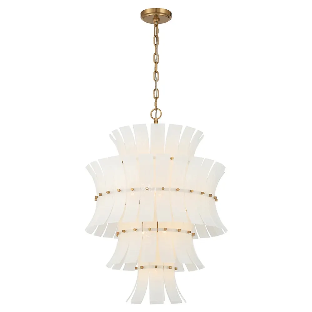 Amaris 13 Light Chandelier - White, Steel