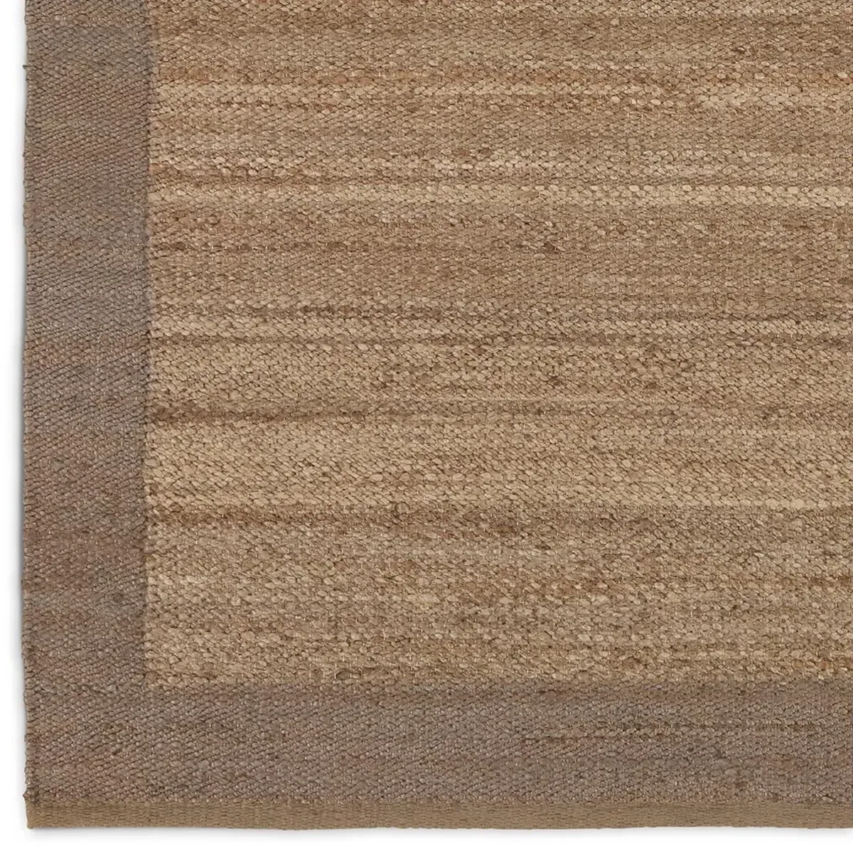 Amaris 5x8 Border Jute Rug - Brown