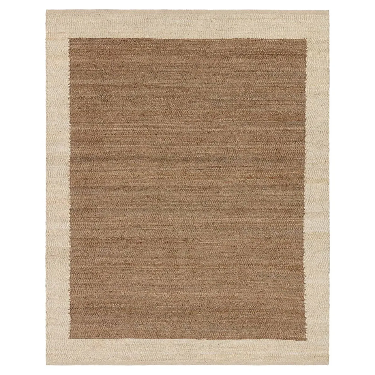 Amaris 5x8 Border Jute Rug - Cream