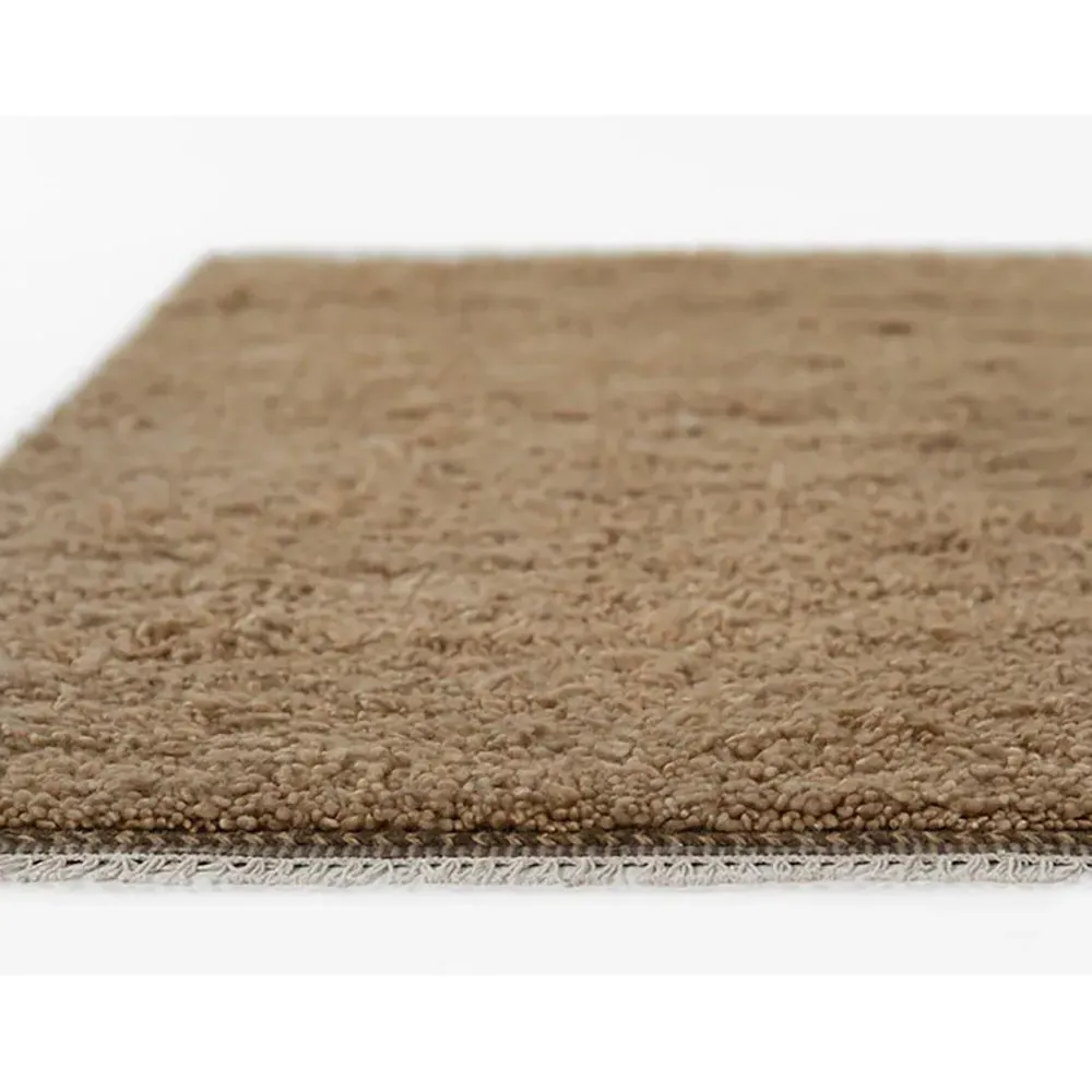 Amaris Fringed Solid Rug - Brown, Wool