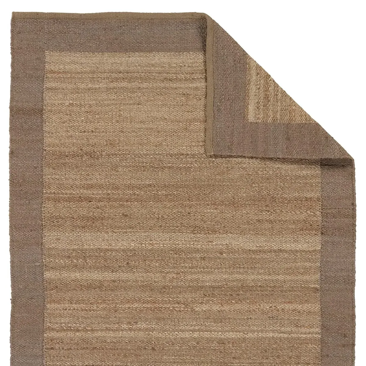 Amaris Sample Border Jute Rug - Brown