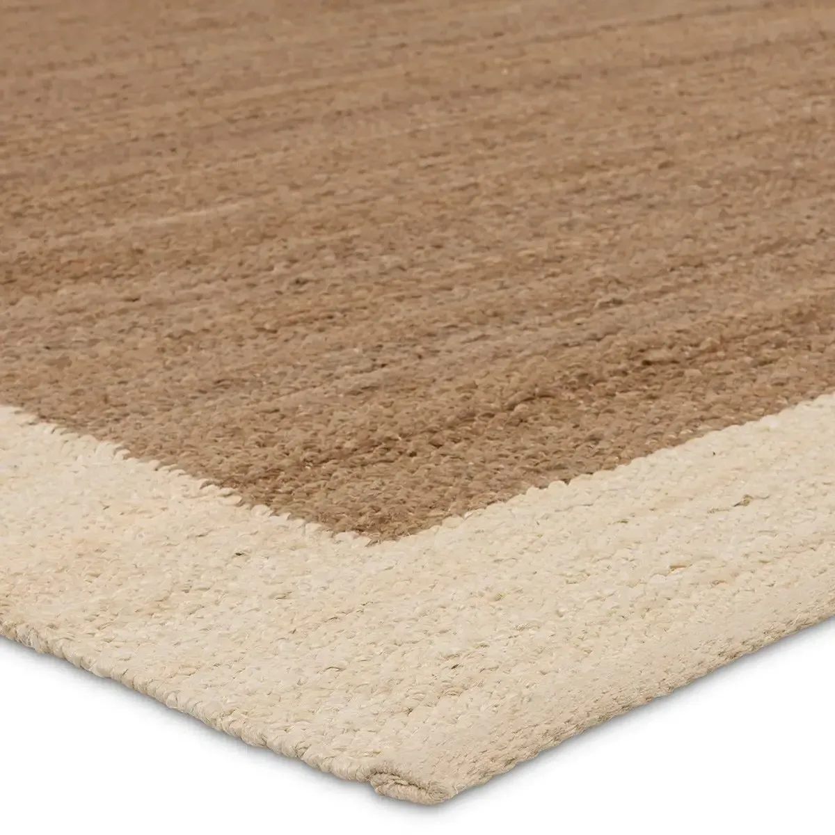 Amaris Sample Border Jute Rug - Cream