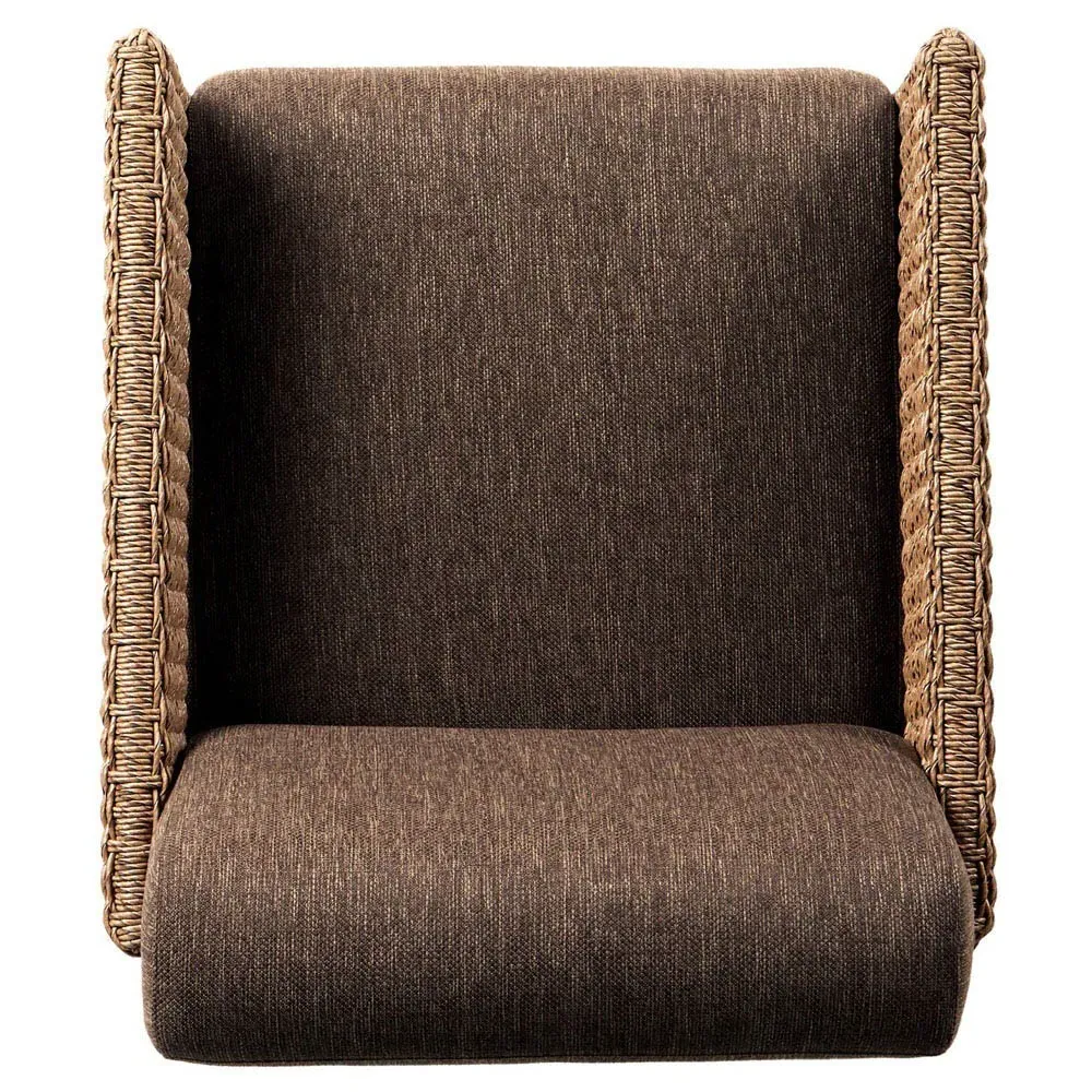 Amaya Outdoor Dining Arm Chair - Brown, Woven