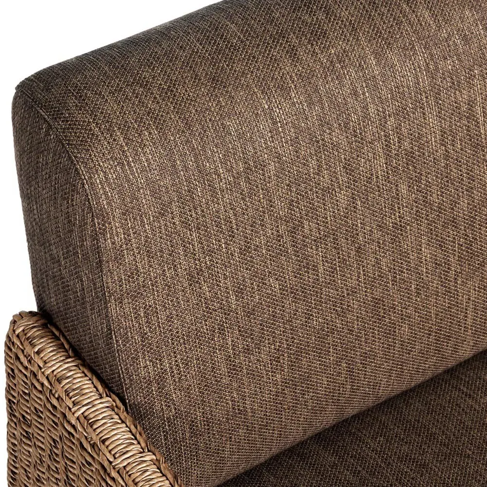 Amaya Outdoor Dining Arm Chair - Brown, Woven