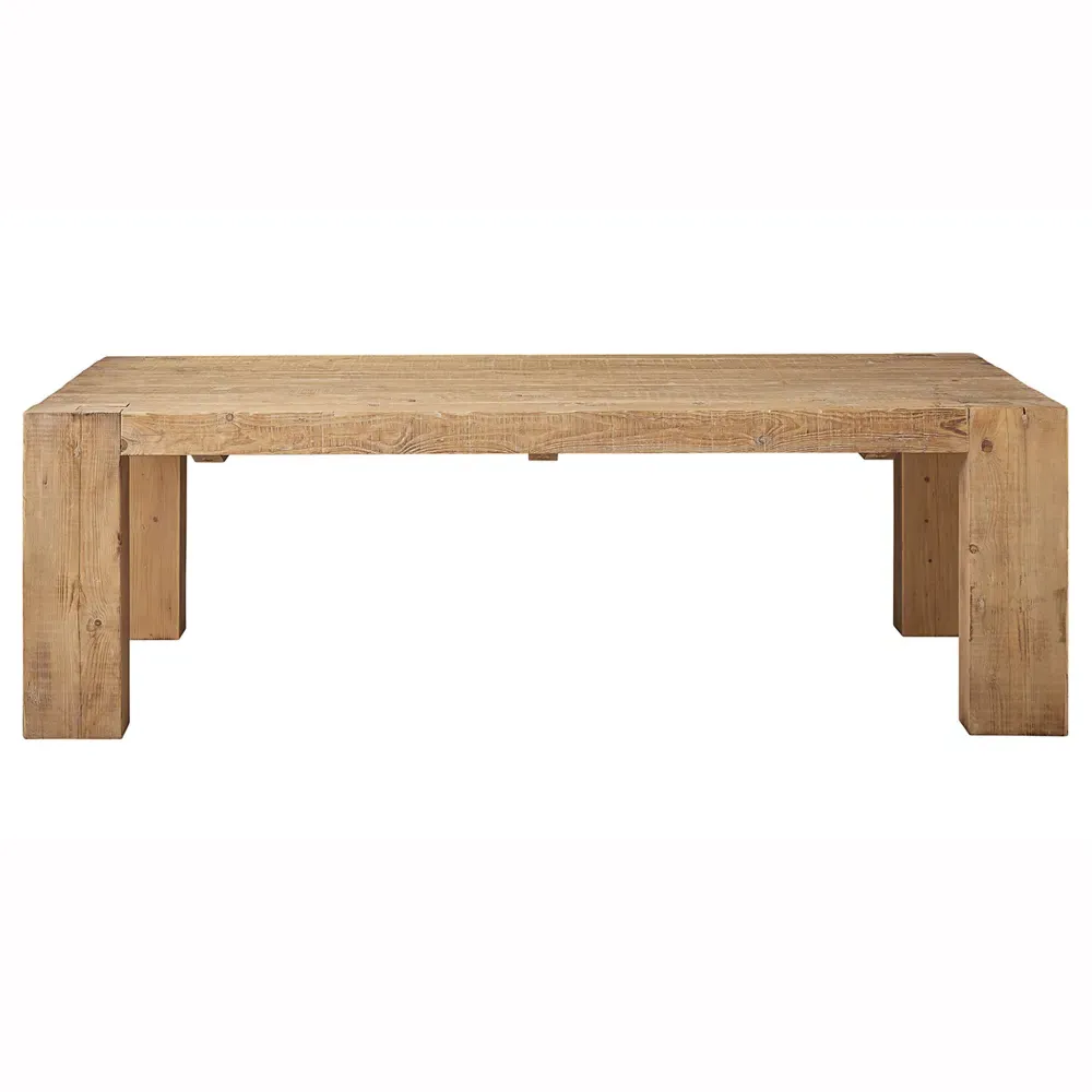 Amayah Rectangular Dining Table - Brown, Pine Wood image