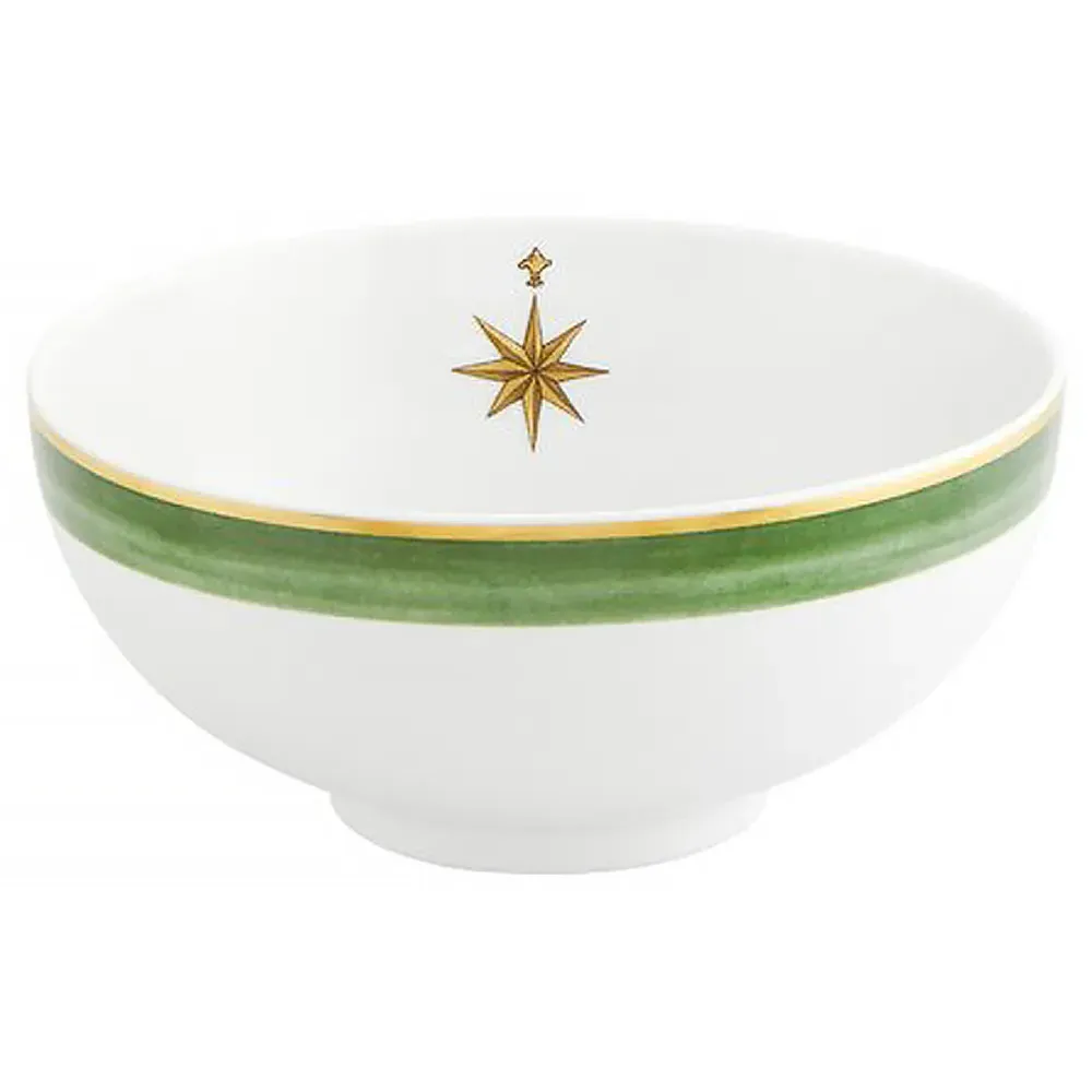Amazonia Global Bazaar Soup Bowl Set - Green, Porcelain image