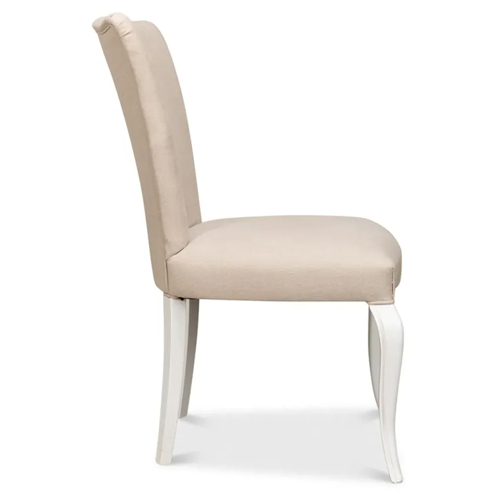 Amber Dining Chair - Beige, Linen