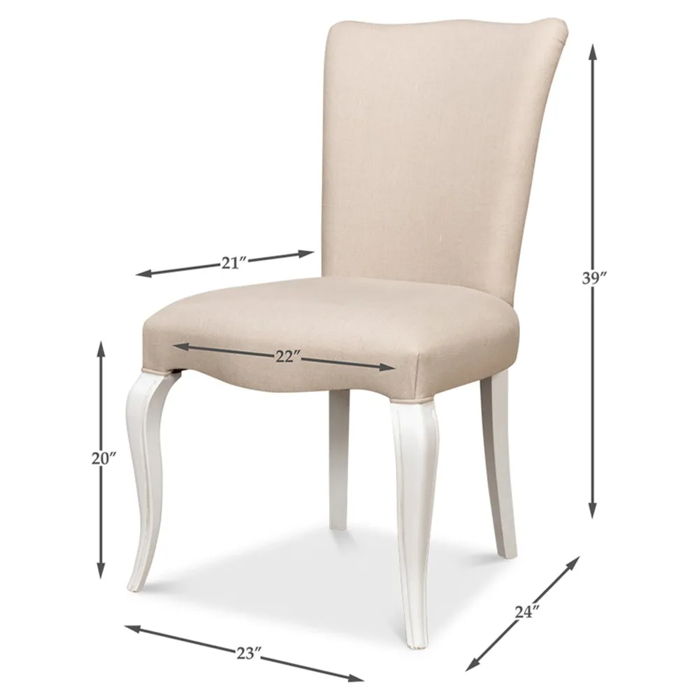 Amber Dining Chair - Beige, Linen