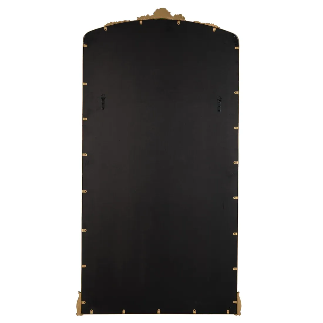 Ambrose Ornate Floor Mirror - Antique Gold, Metal