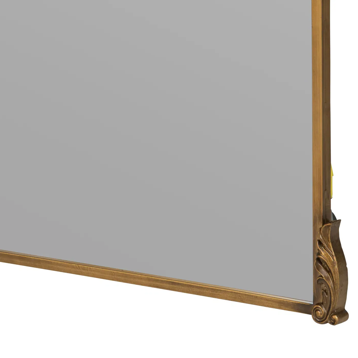 Ambrose Ornate Floor Mirror - Antique Gold, Metal