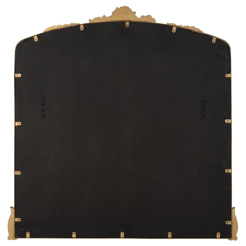 Ambrose Ornate Wall Mirror - Antique Gold, Metal