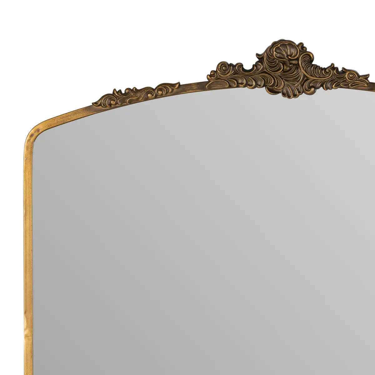 Ambrose Ornate Wall Mirror - Antique Gold, Metal