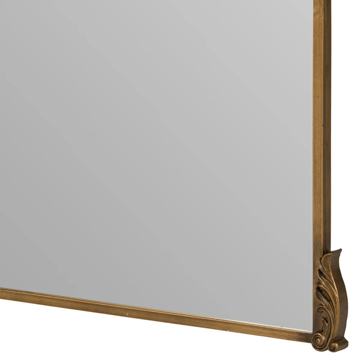 Ambrose Ornate Wall Mirror - Antique Gold, Metal