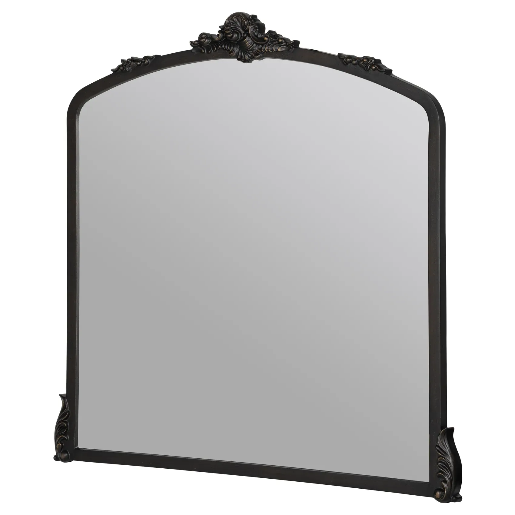 Ambrose Ornate Wall Mirror - Oil Rubbed Bronze, Metal
