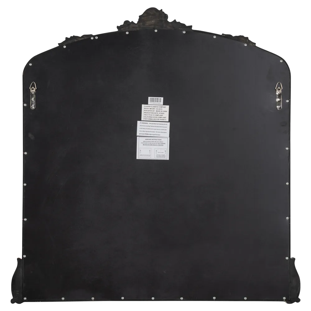 Ambrose Ornate Wall Mirror - Oil Rubbed Bronze, Metal