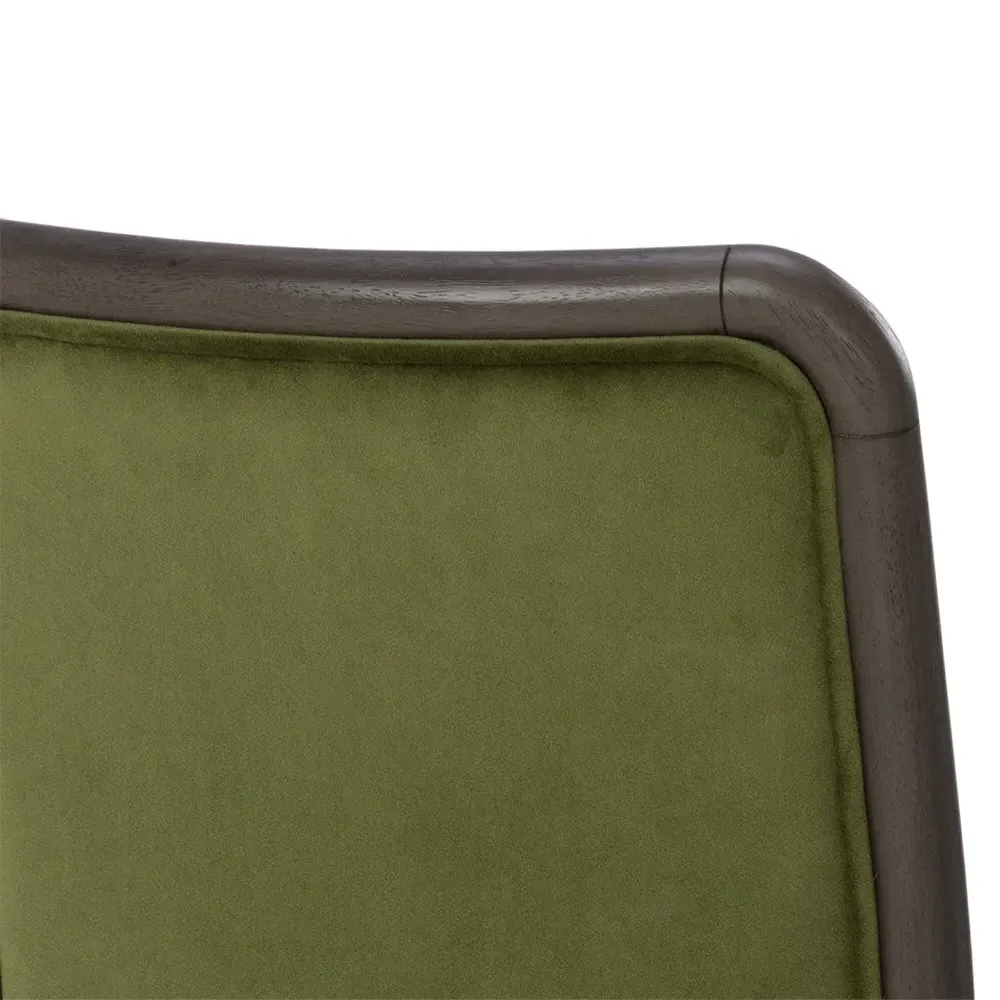 Ambrosia Dining Side Chair Set of 2 - Olive, Velvet