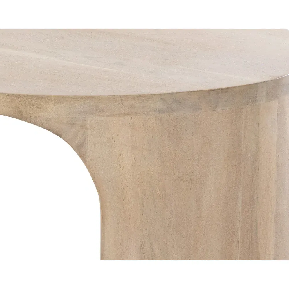 Amedda Oval Coffee Table - Brown, Acacia Wood