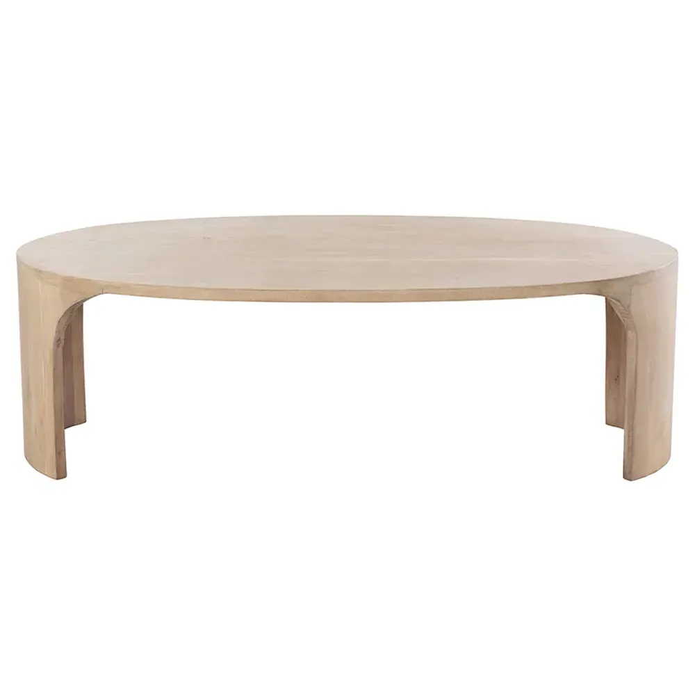 Amedda Oval Coffee Table - Brown, Acacia Wood