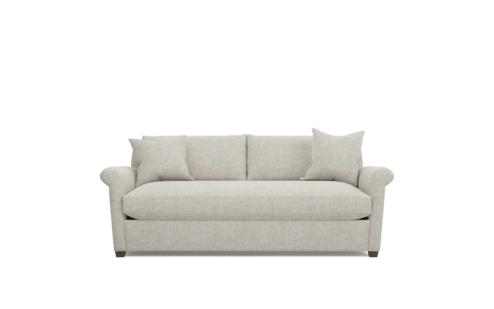 Ameerah Bench Cushion Sofa - Fog