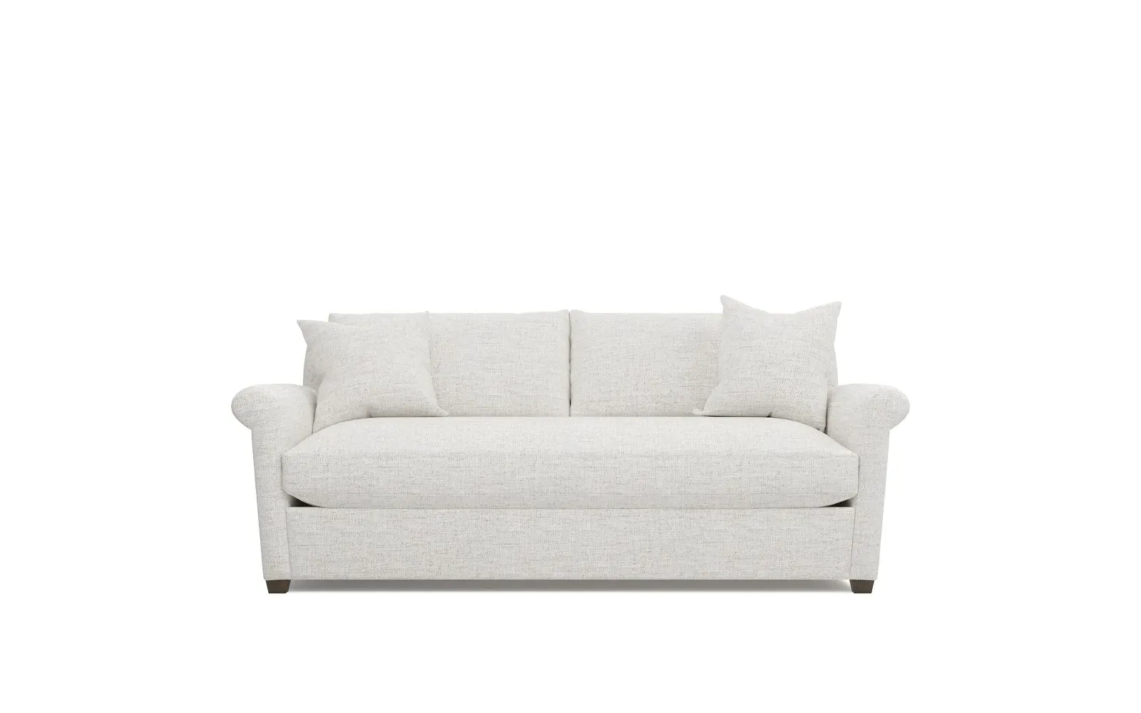 Ameerah Bench Cushion Sofa - Heathered Ivory