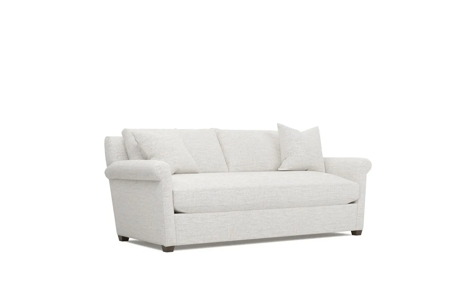 Ameerah Bench Cushion Sofa - Heathered Ivory