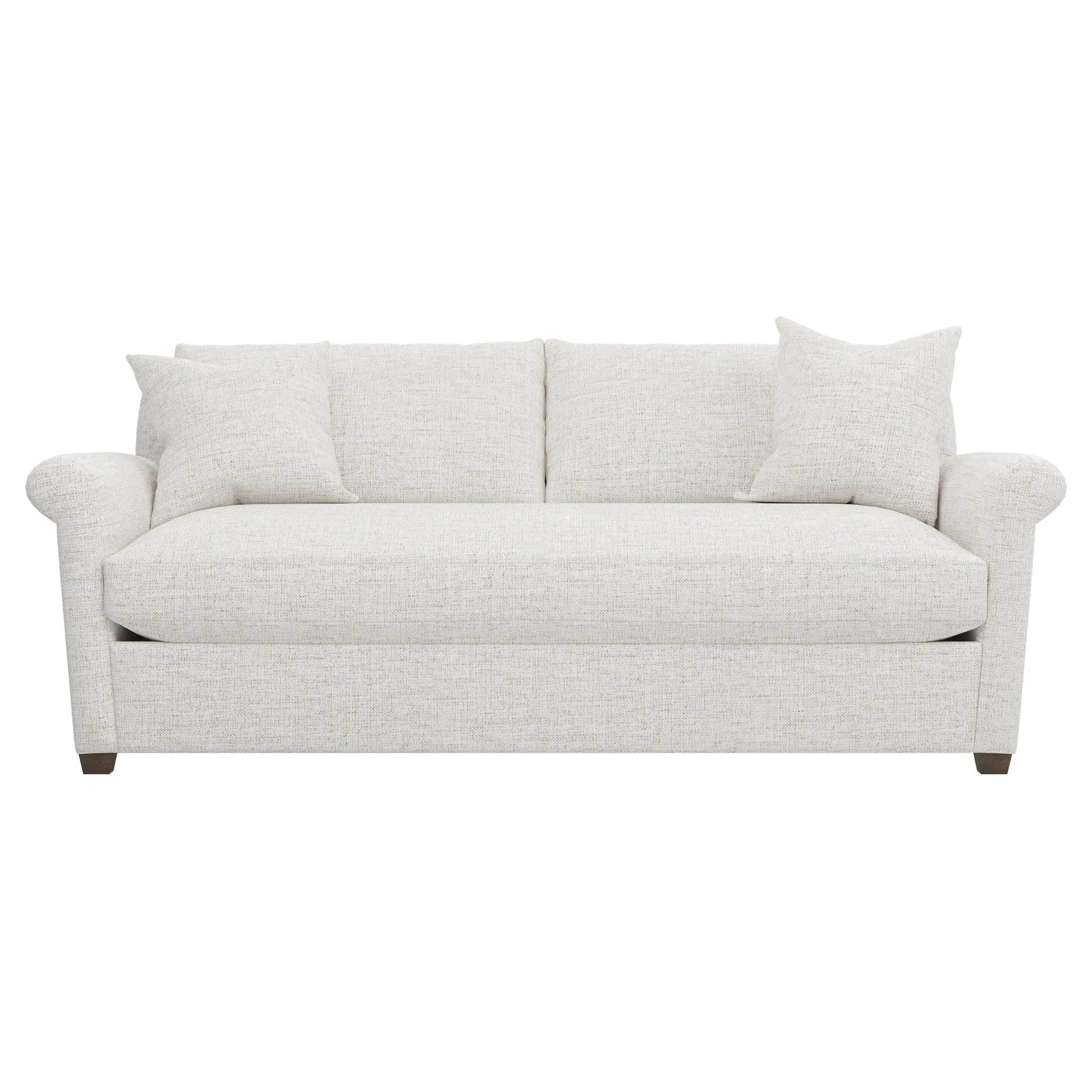 Ameerah Bench Cushion Sofa - Heathered Ivory