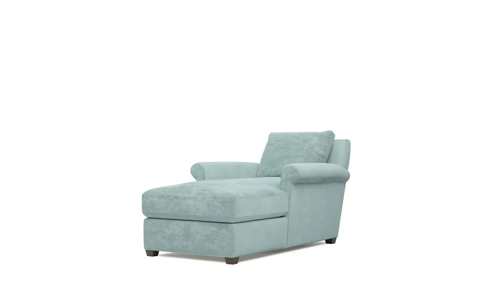 Ameerah Chaise Lounge - French Blue, Velvet