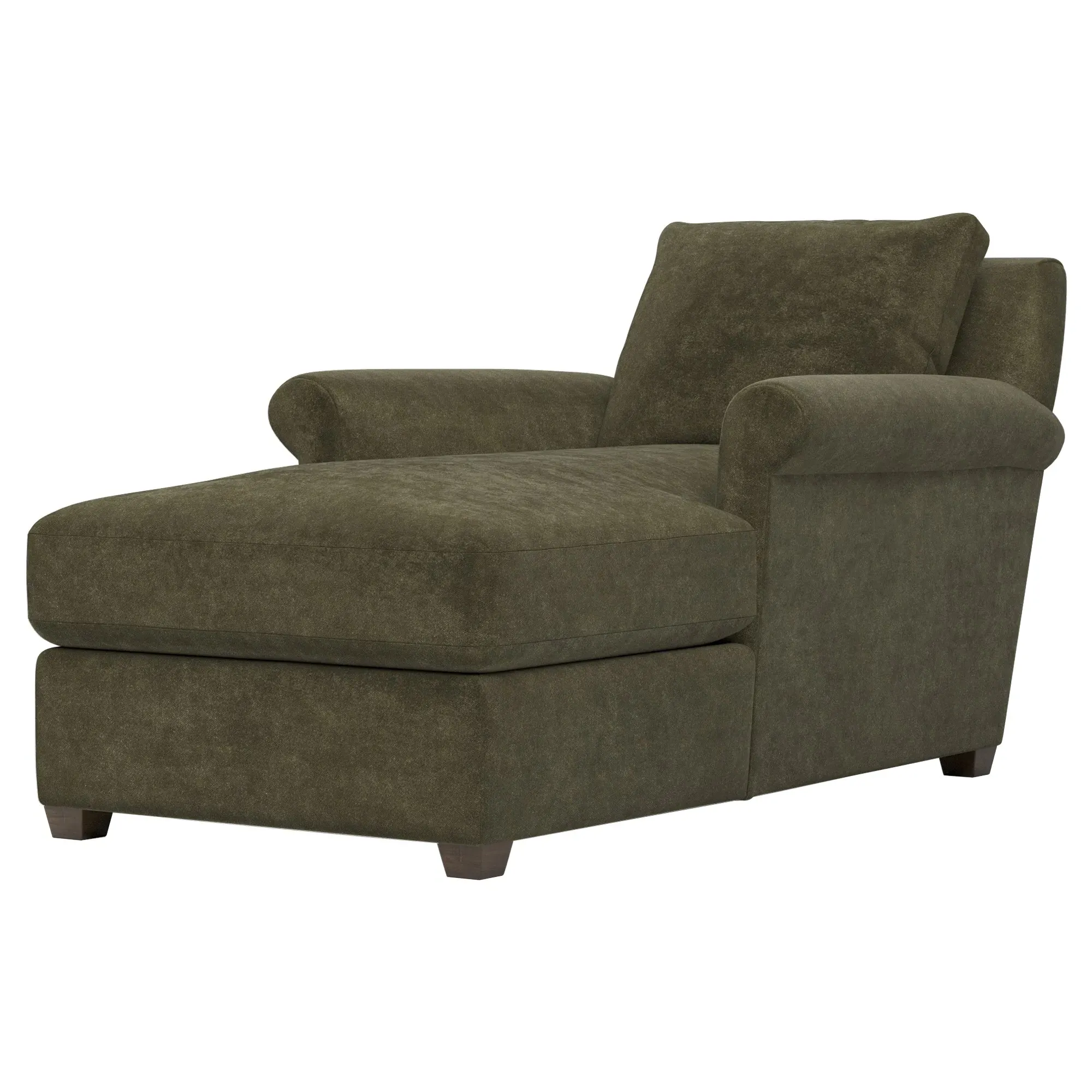 Ameerah Chaise Lounge - Tuscan Olive, Velvet