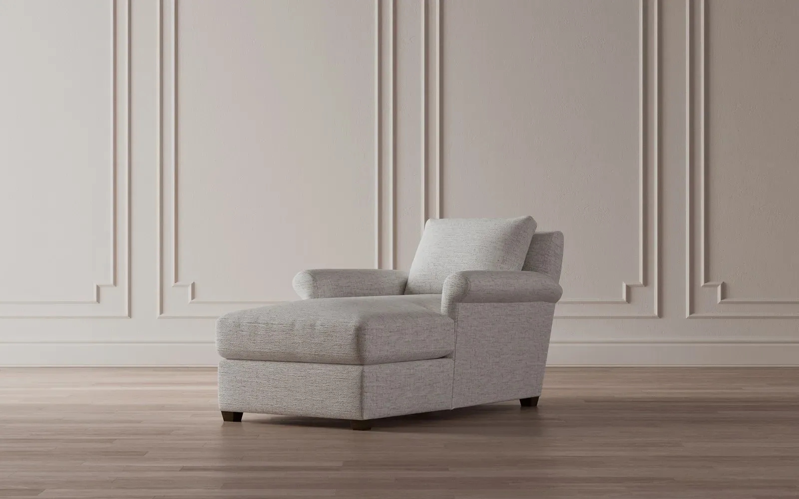 Ameerah Chaise Lounge - Wheat, Velvet