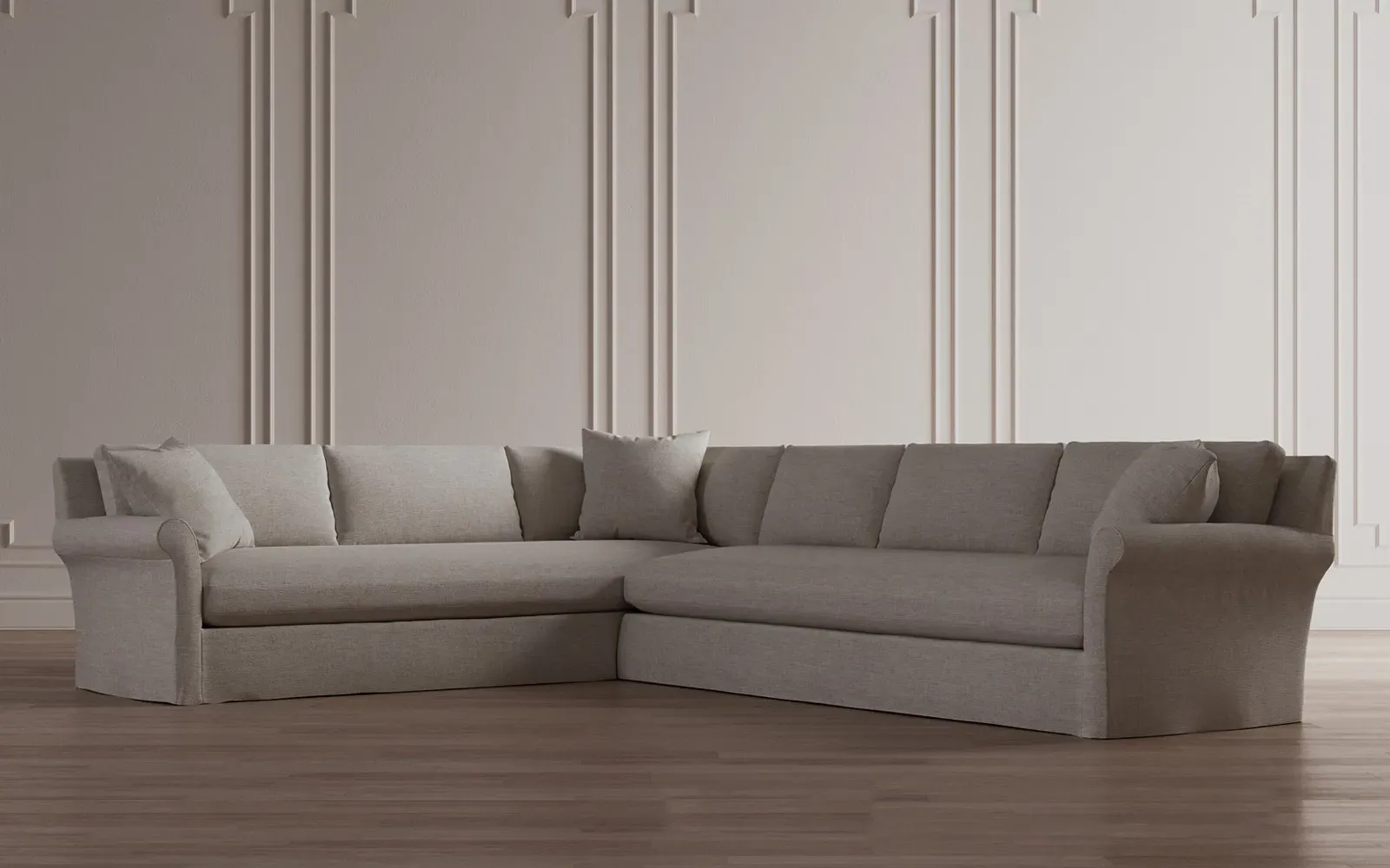 Ameerah Corner Sectional Left End - Fog