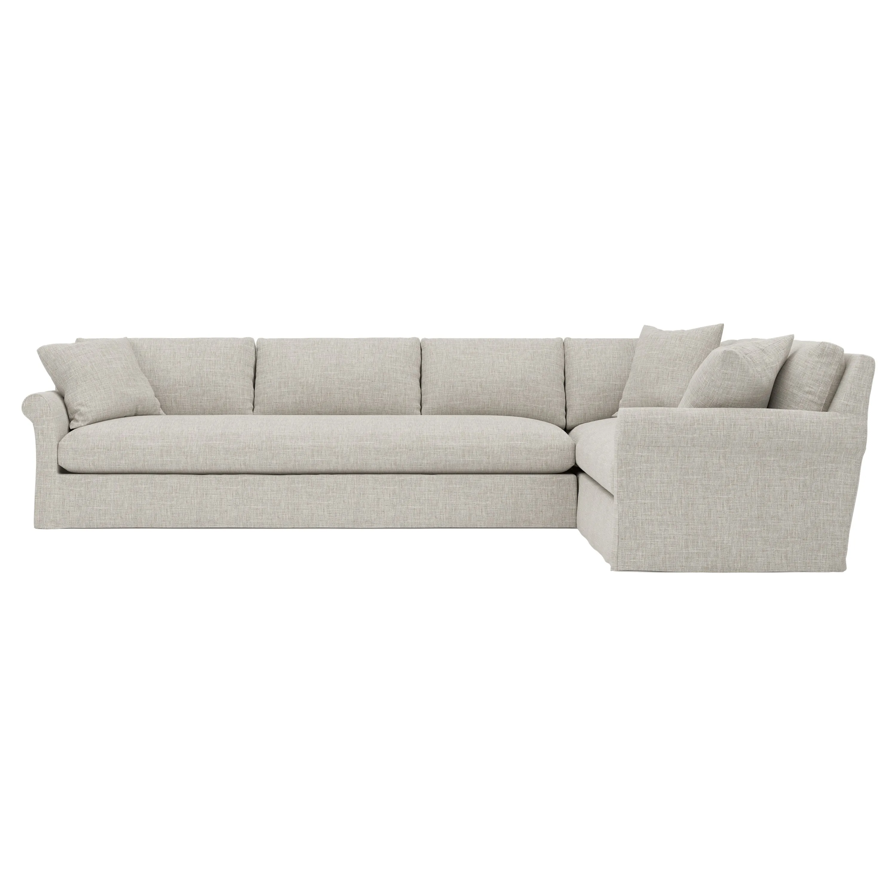Ameerah Corner Sectional Left End - Fog