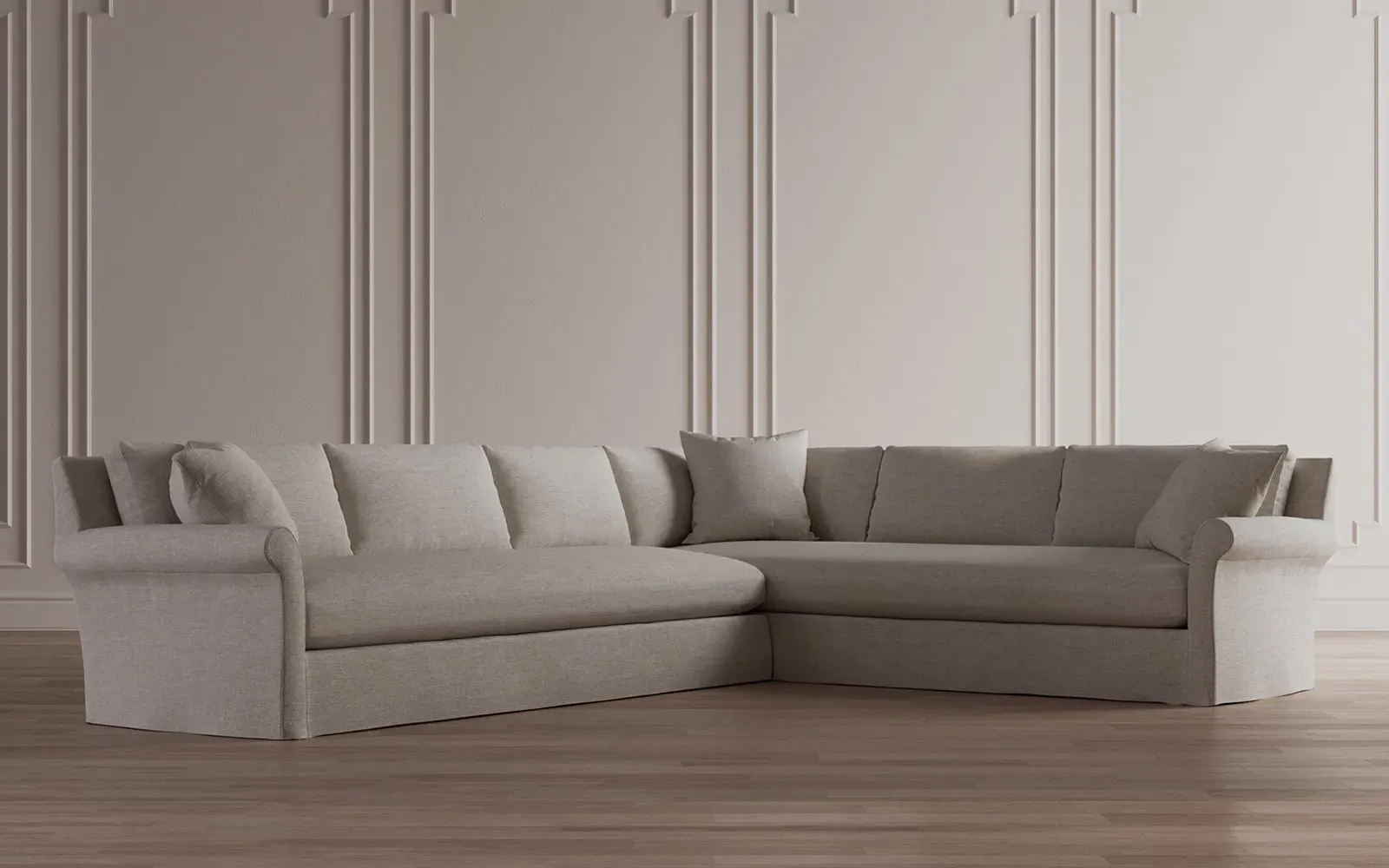 Ameerah Corner Sectional Right End - Fog