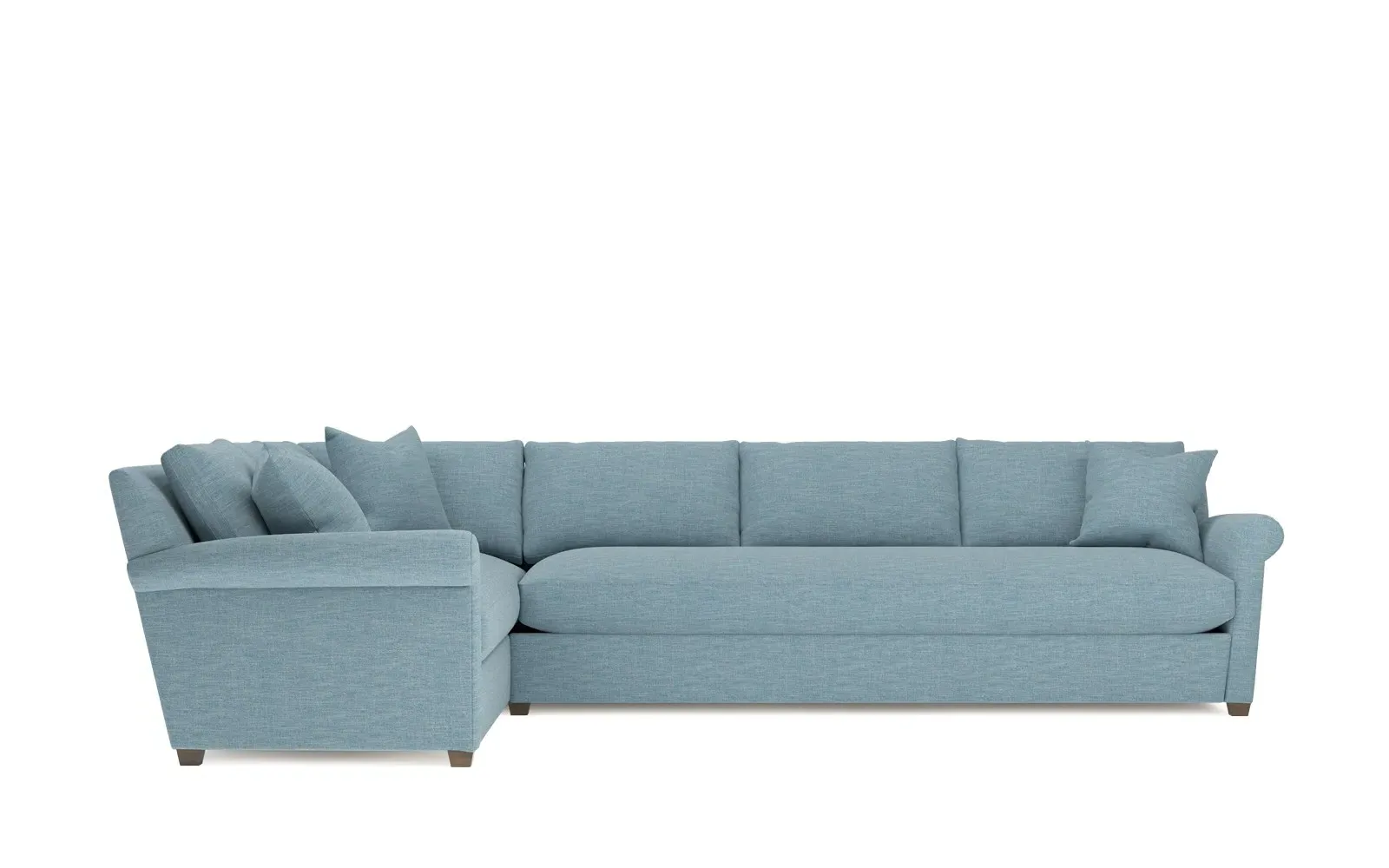 Ameerah L-Shaped Corner Sectional - Eggshell Blue