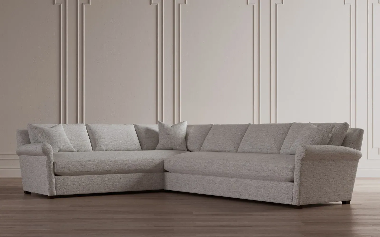 Ameerah L-Shaped Corner Sectional - Eggshell Blue